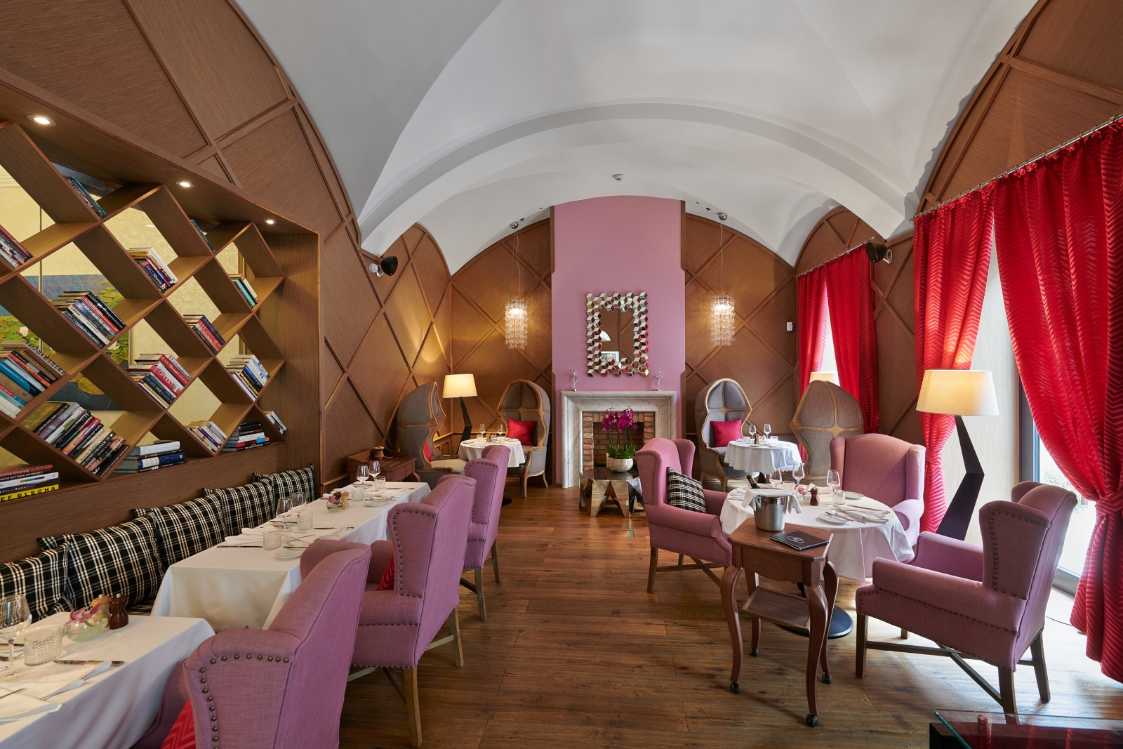 Library Room in Liszt Restaurant in Aria Budapest in Hungary