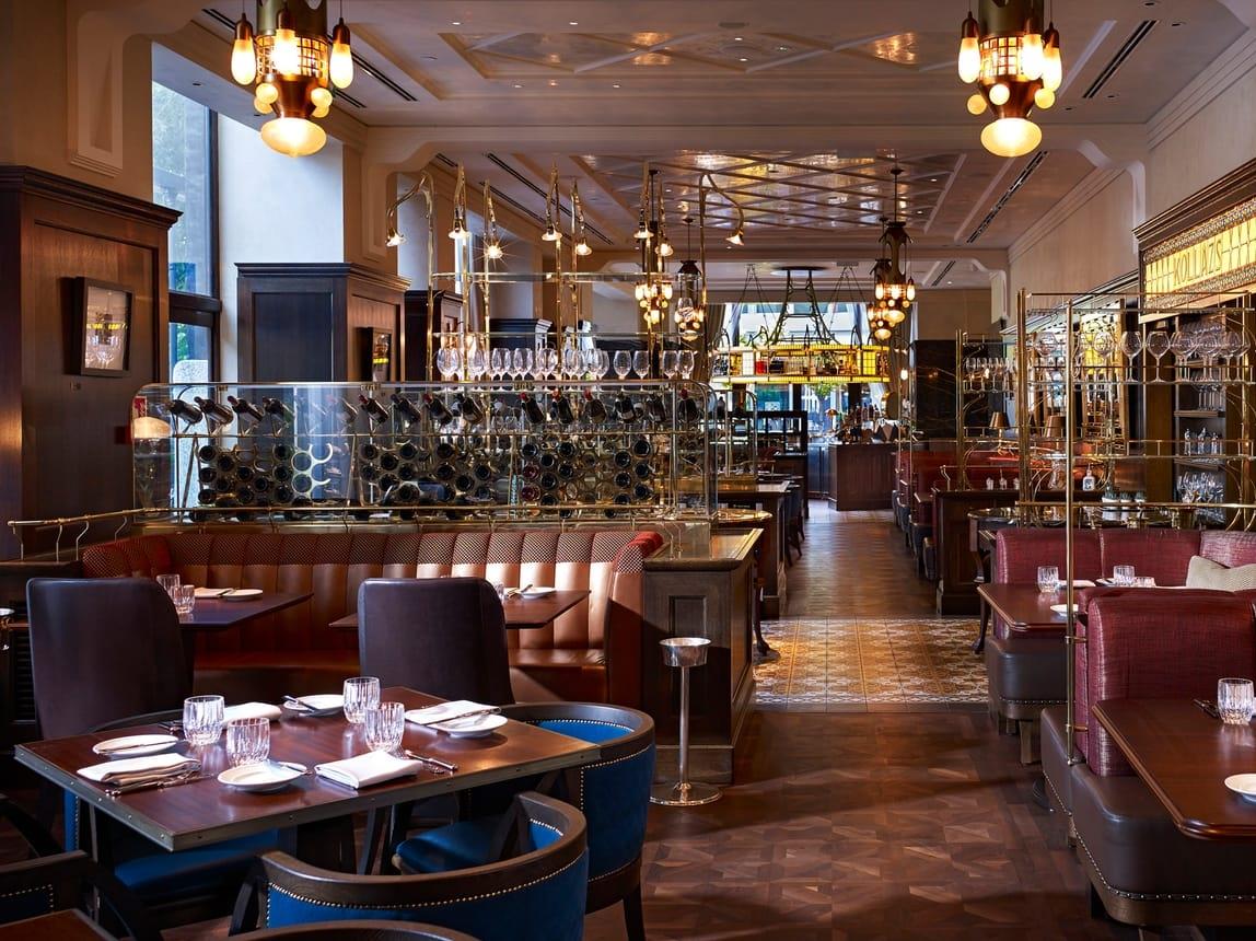 Restaurant within the Four Seasons Gresham Palace in Budapest Hungary