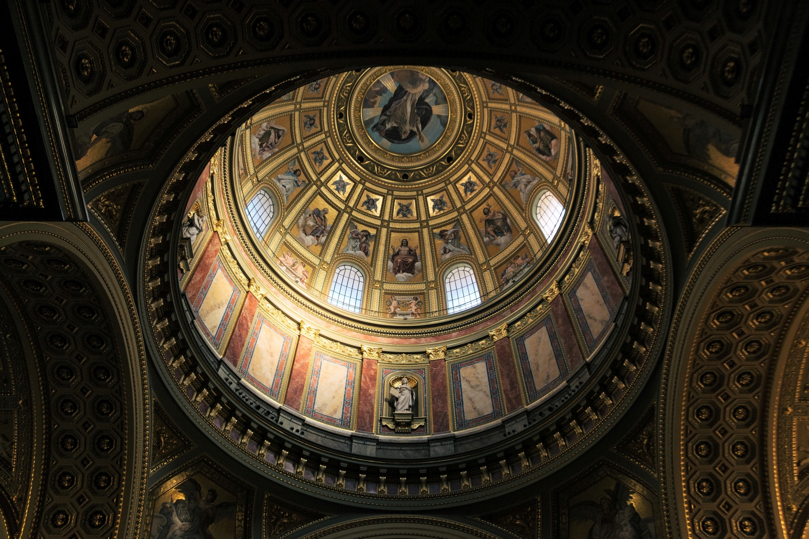 St Stephen's Basilica inside view in Budapest, Hungary