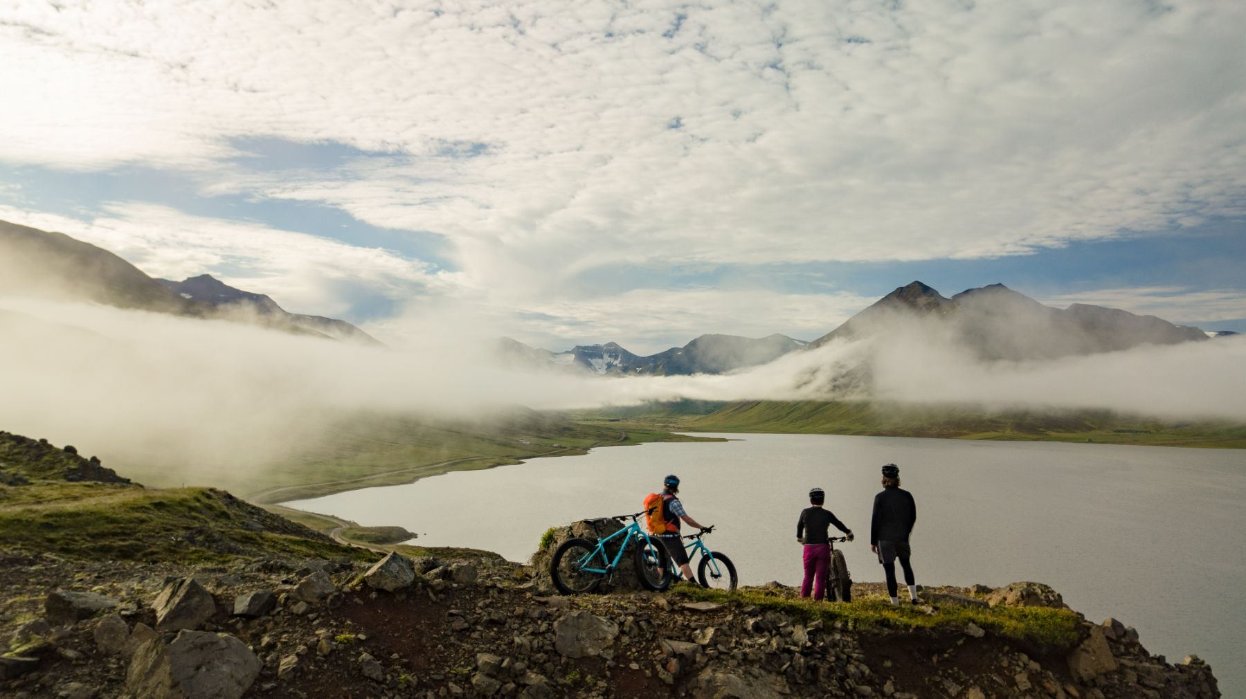 Biking in the wilderness from Deplar Farm in Icelnad