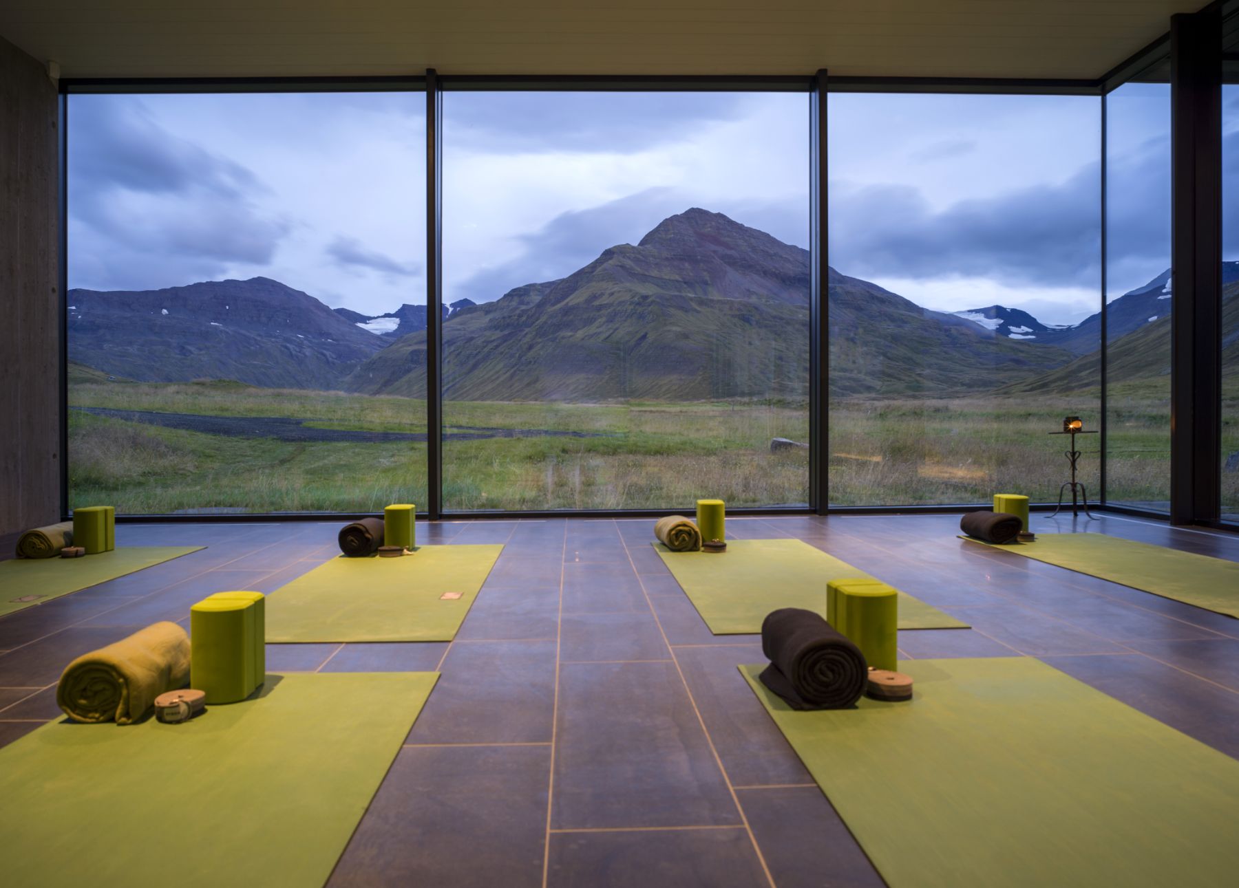 Yoga pavilion at Deplar Farm in Iceland