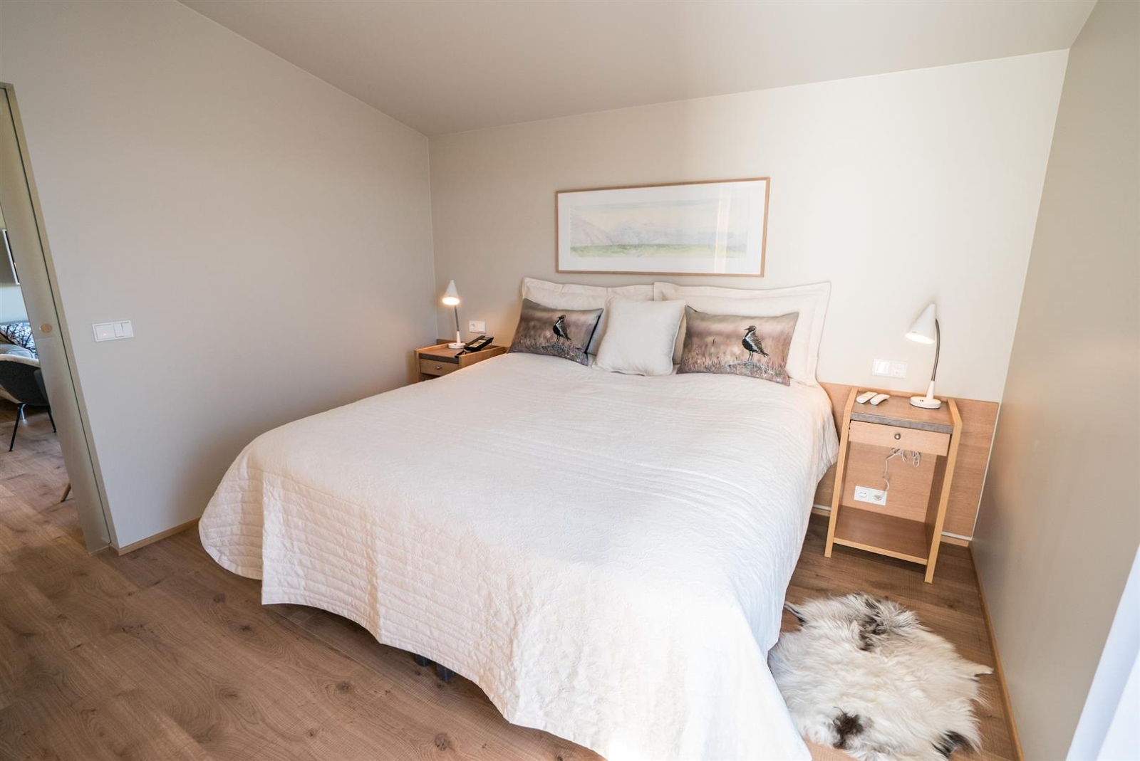 Bedroom at Hotel Husafell