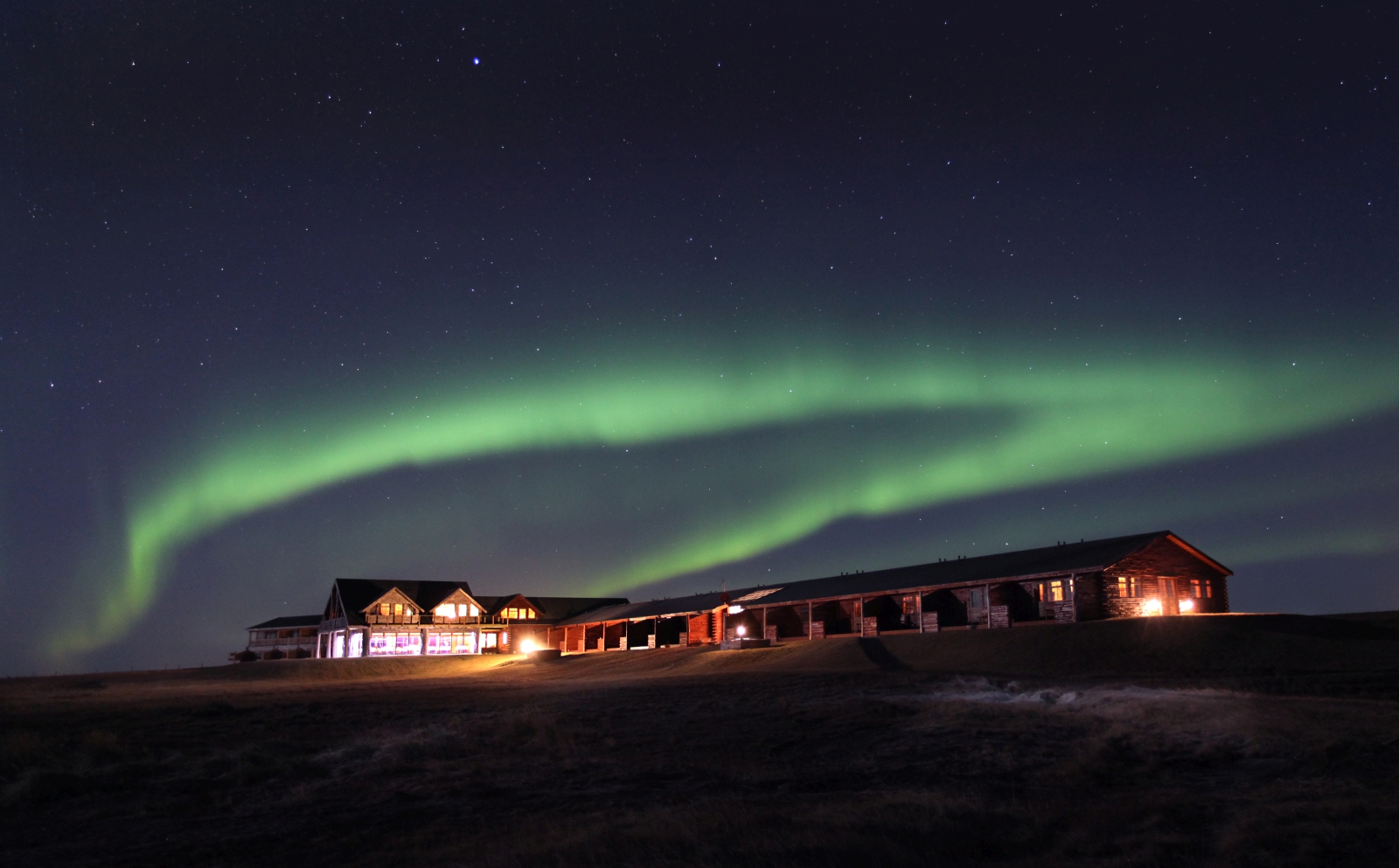 Northern lights at Ranga Lodge