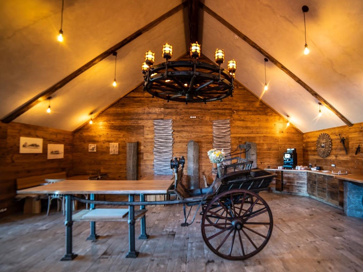 Breakfast area of the Torfhus Retreat hotel in Iceland