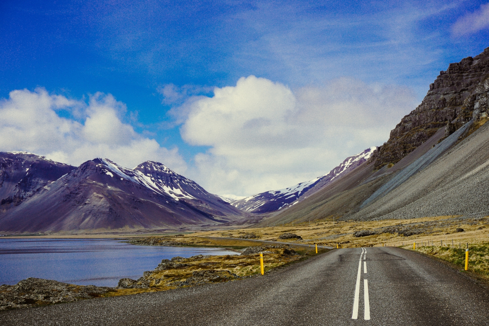 Highway 1 in Iceland in summer
