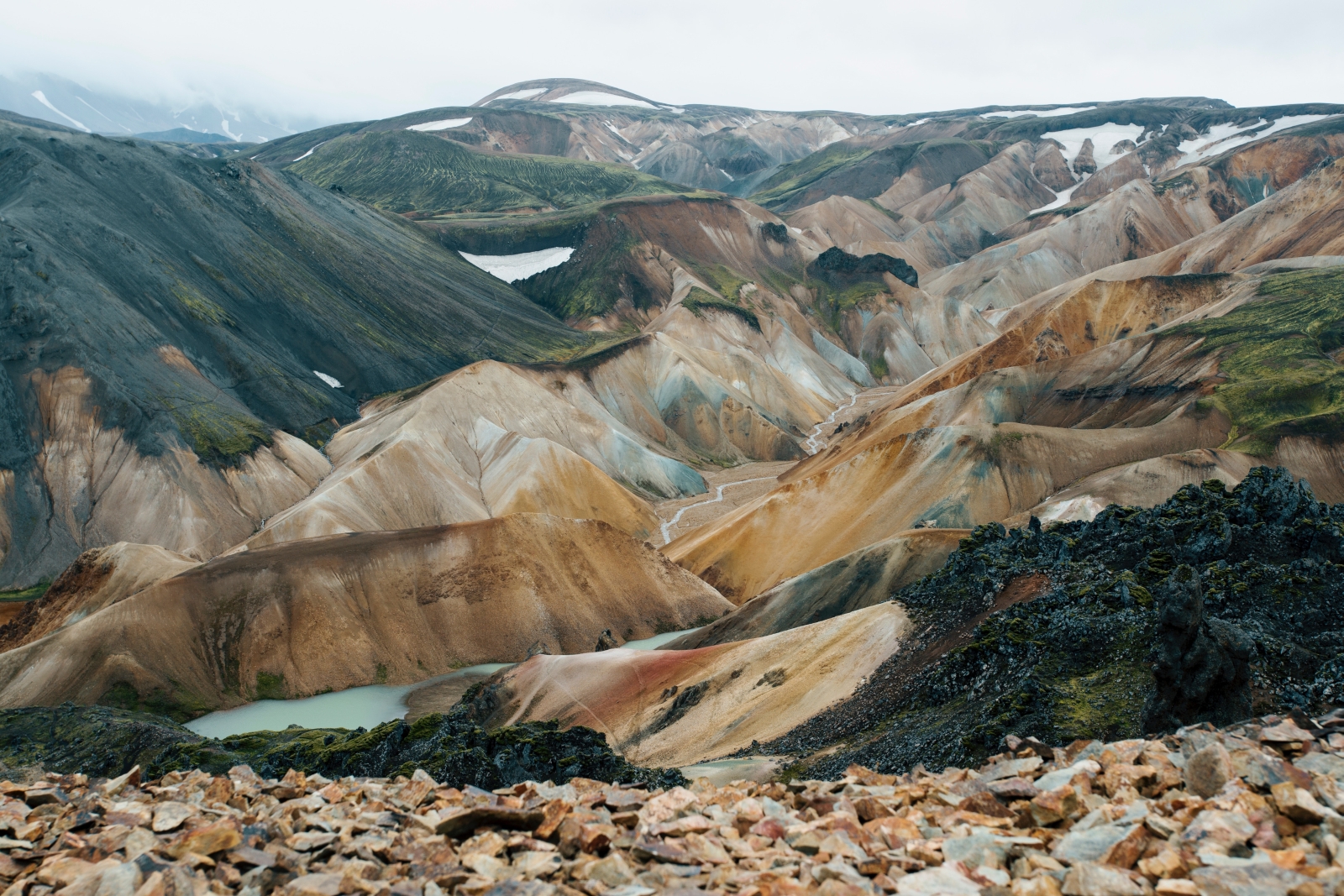 Landmannalaugar in summer in Iceland