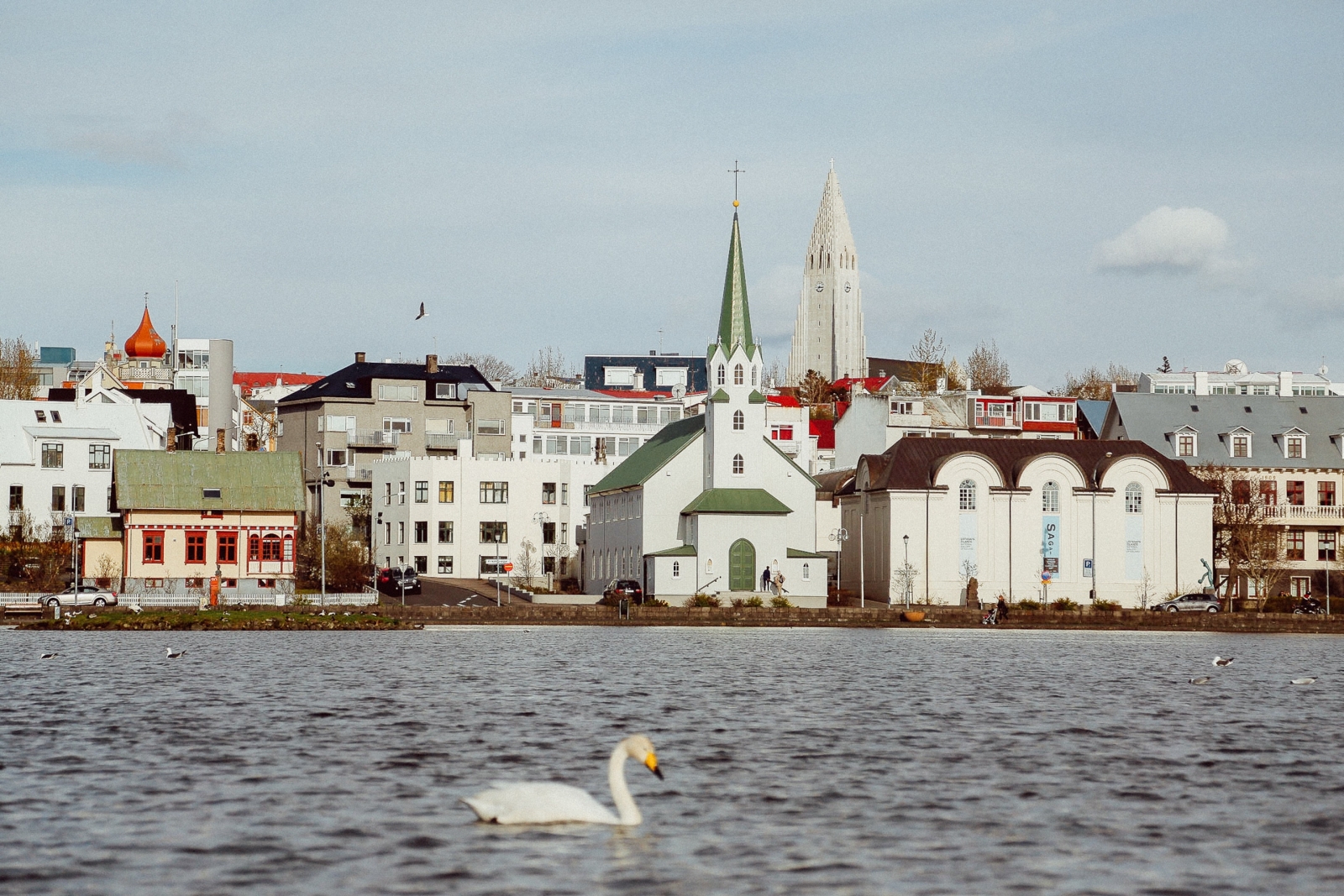 Reykjavik in summer in Iceland