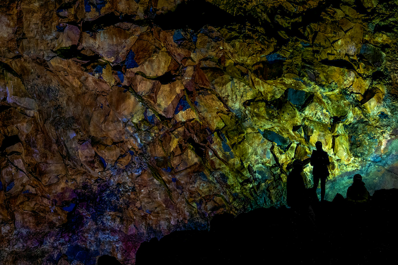 Inside Thrihnukagigur volcano in Iceland