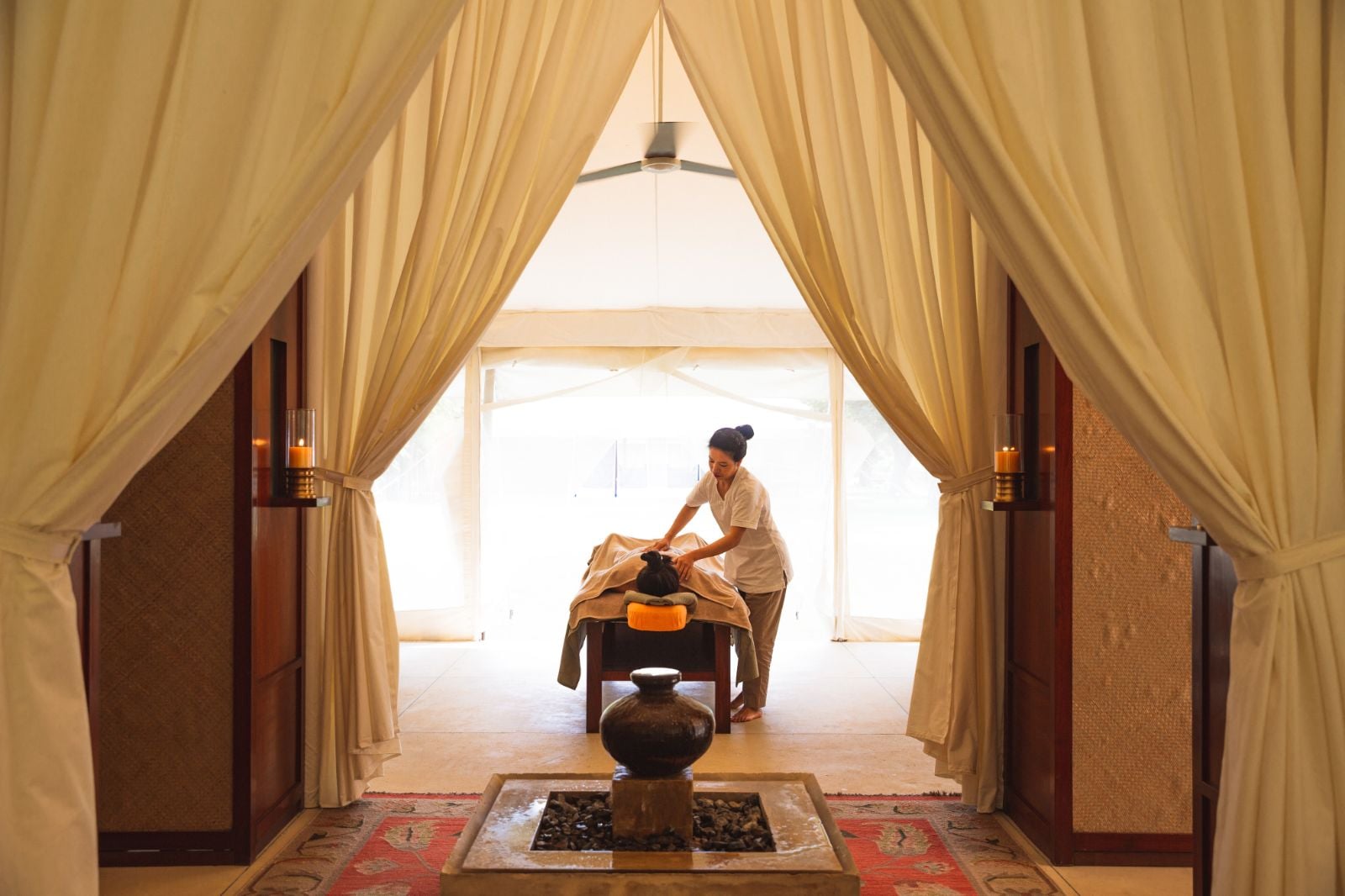 Spa treatments at Aman-I-Khas by Ranthambore National Park in India