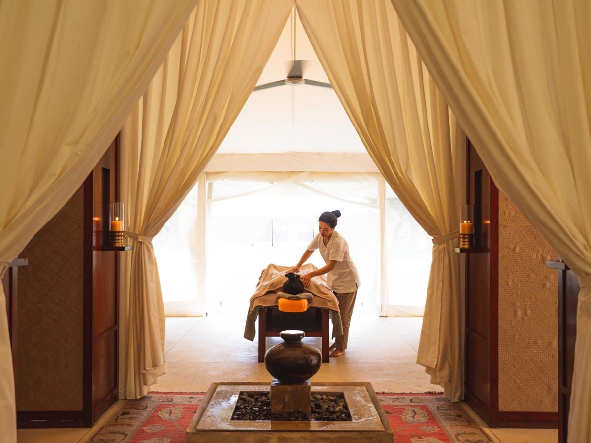 Spa treatments at Aman-I-Khas by Ranthambore National Park in India