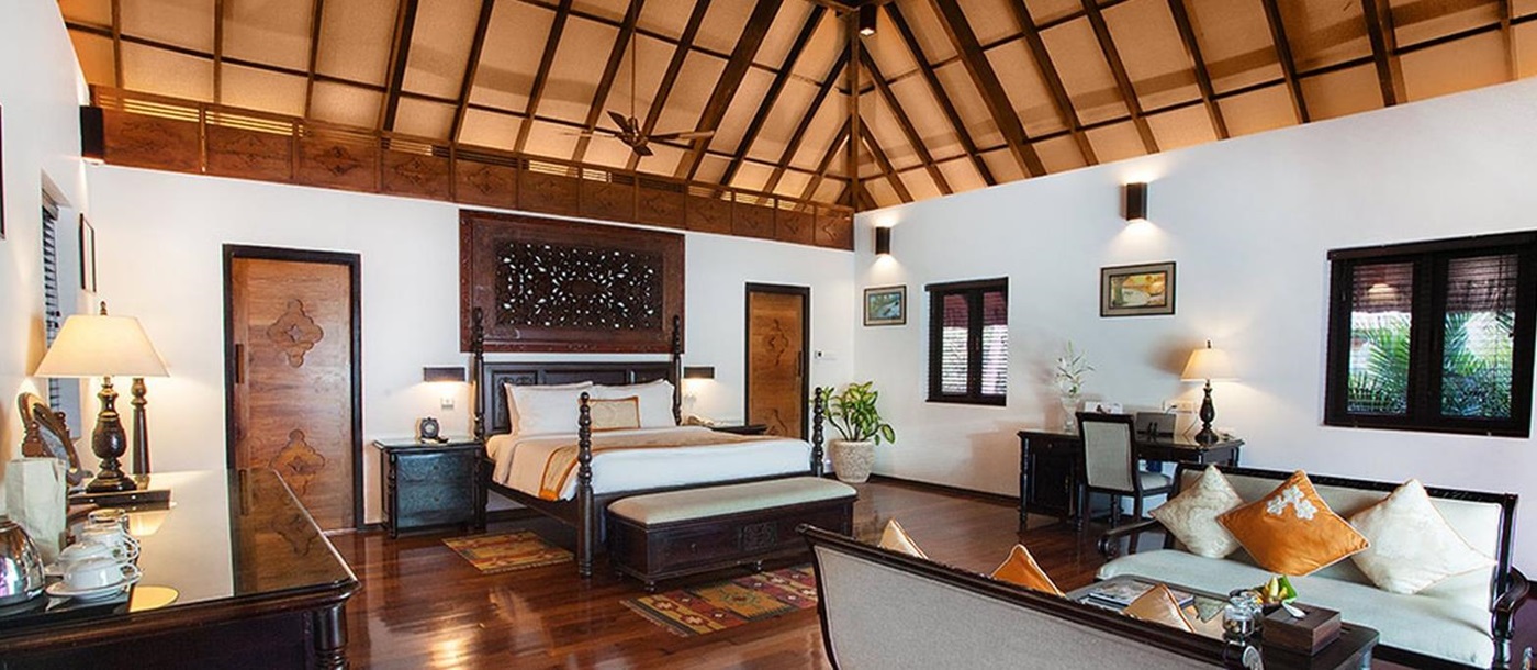 Suite at the Carnoustie Resort in Kerala India