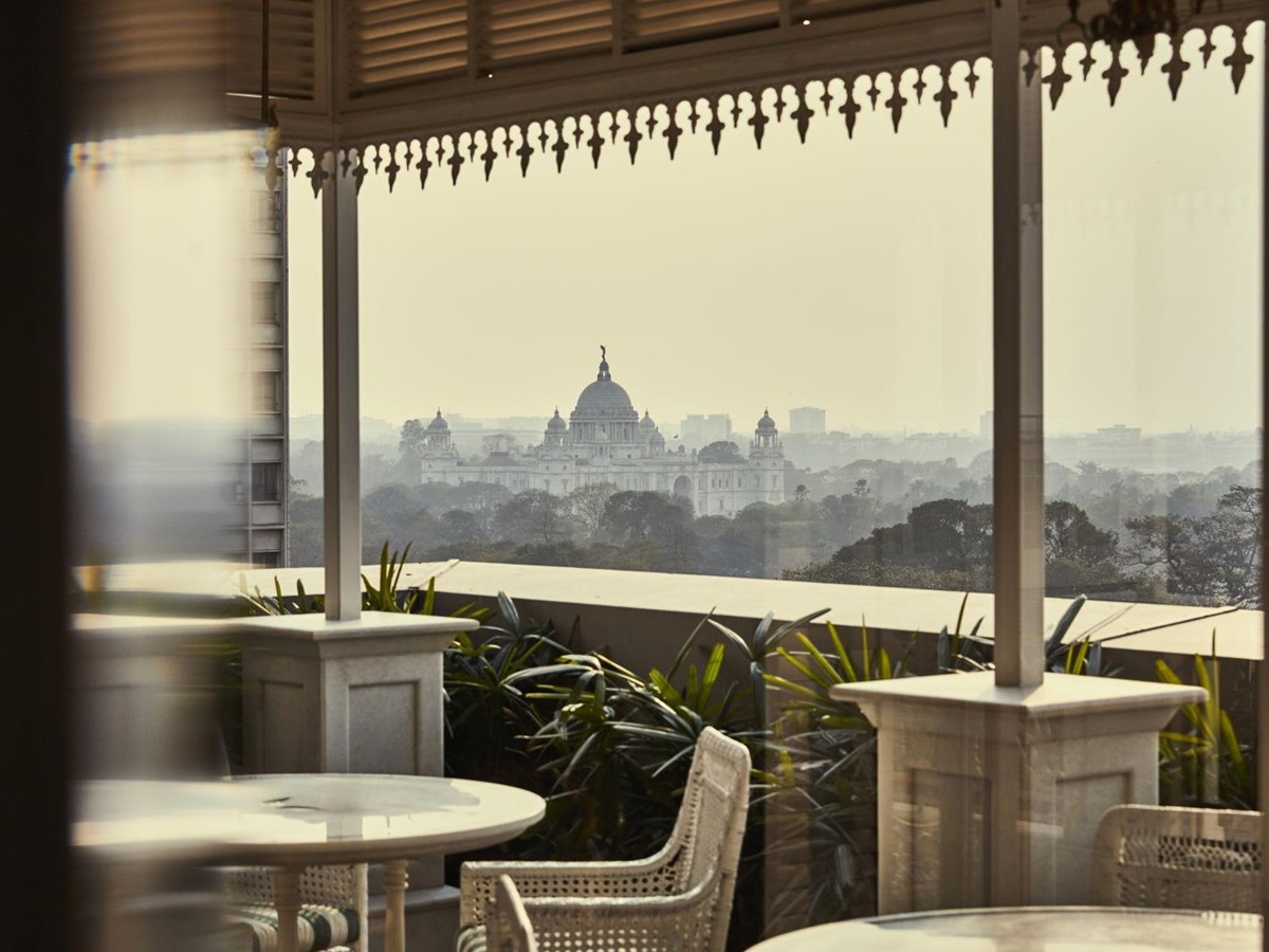 View of Kolkata from the Glenburn Penthouse hotel India