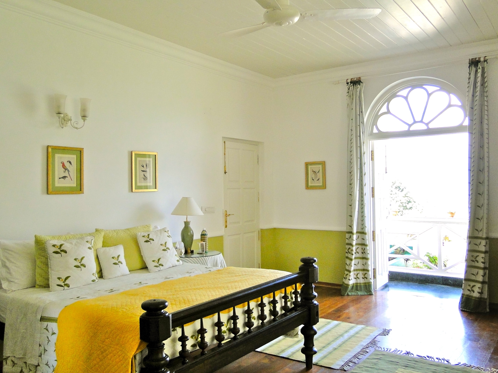Guest room at the Glenburn Tea Estate in Darjeeling India
