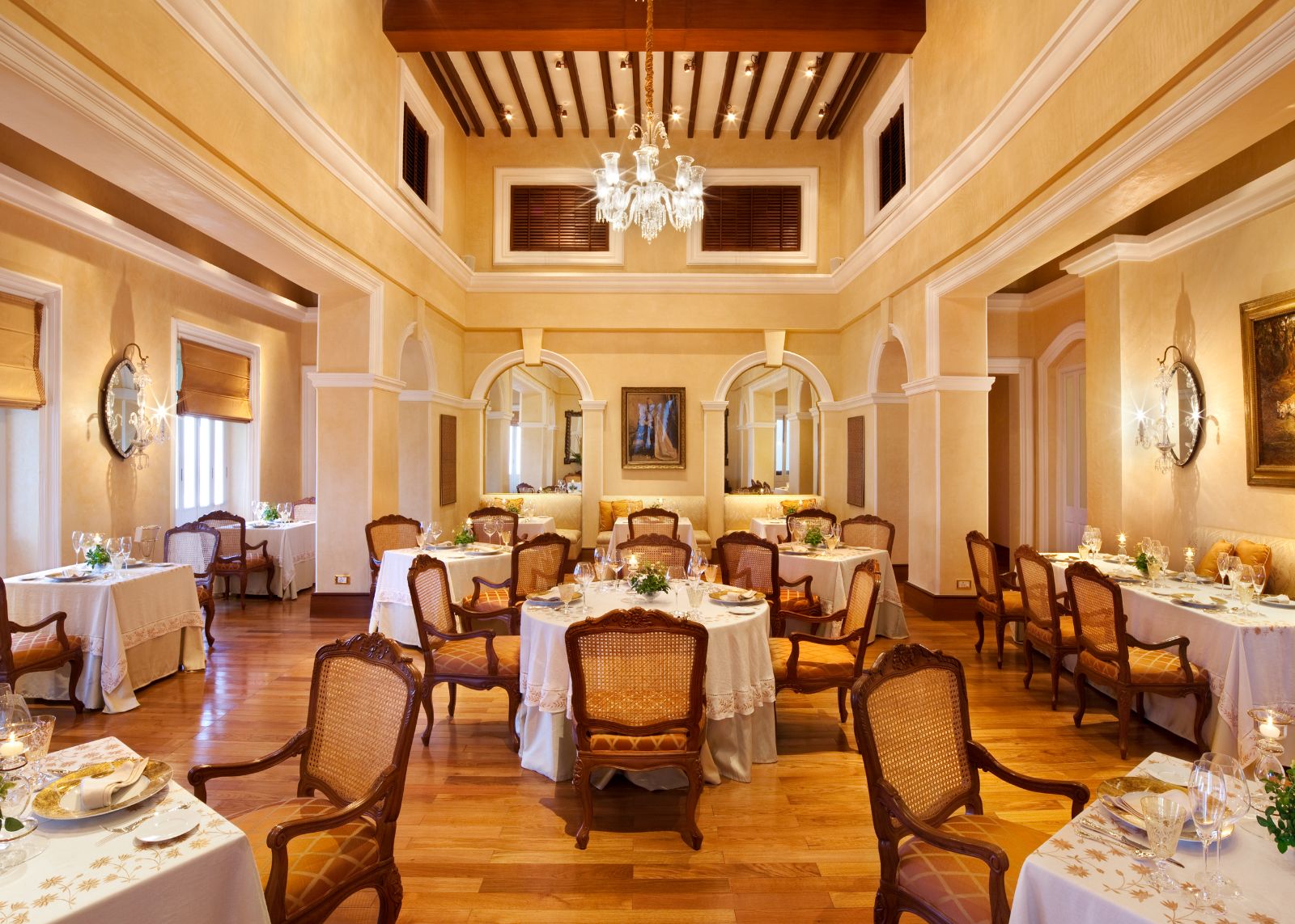 Adea Restaurant at Taj Falaknuma Palace in Hyderabad in India