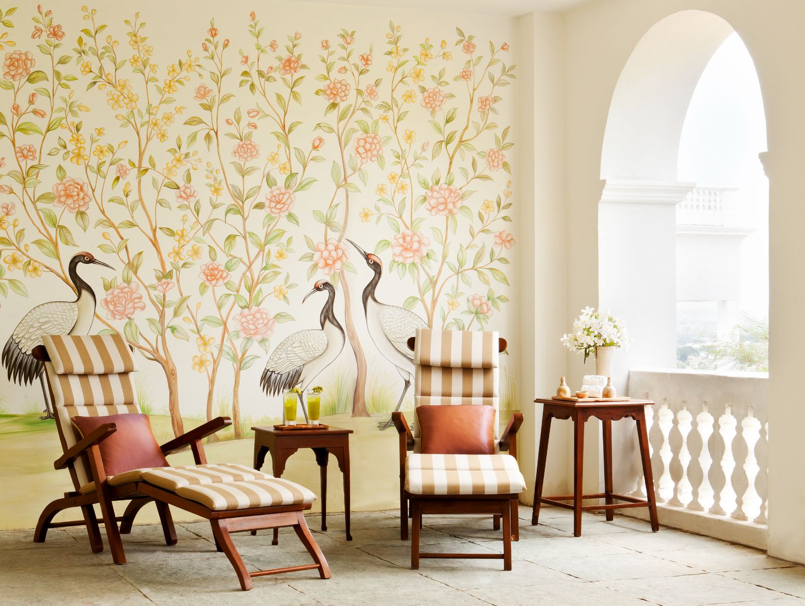 Jiva Spa seating area at Taj Falaknuma Palace in Hyderabad in India