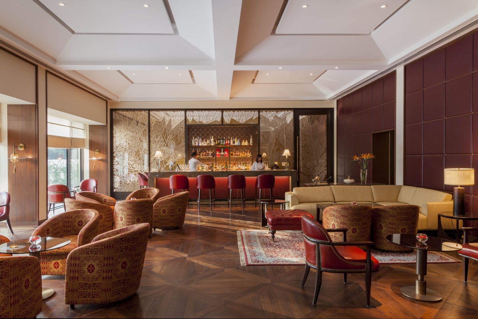One of the bars in the Oberoi Hotel Delhi