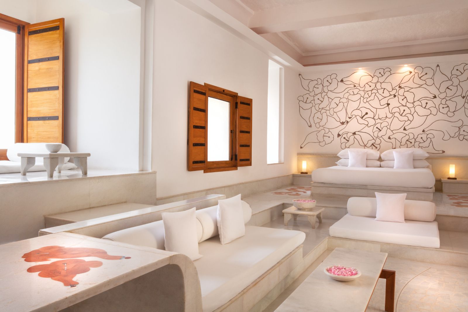 An Aravali Suite at the Raas Devigarh hotel near Udaipur India
