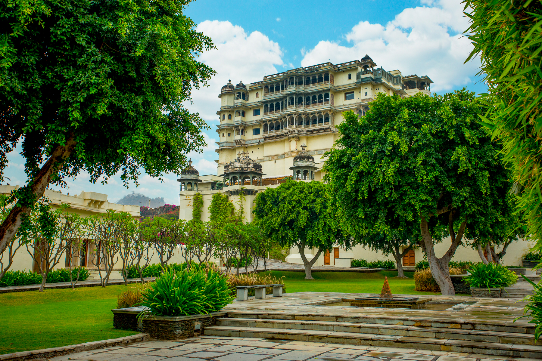 View from the garden at RAAS Devigarh in India