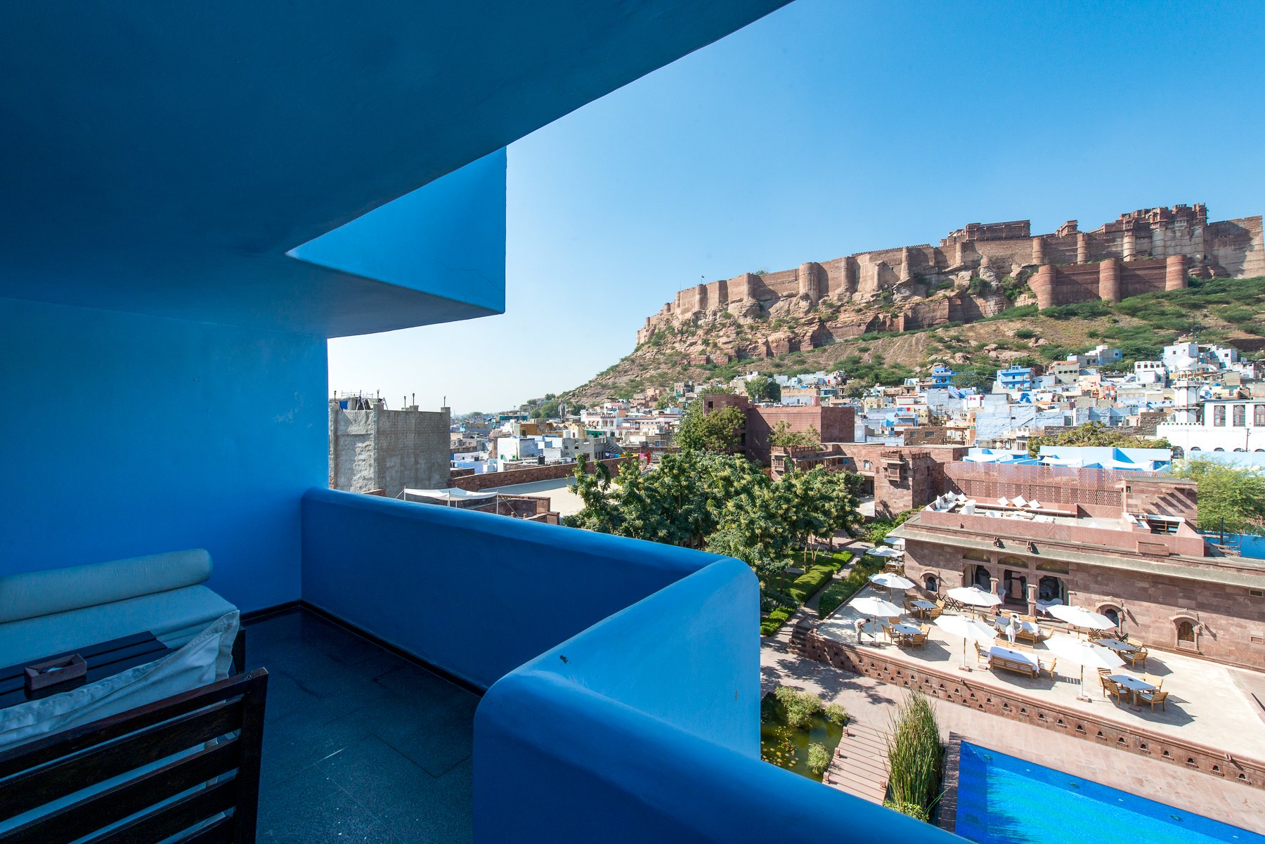 View from the balcony at RAAS Devigarh