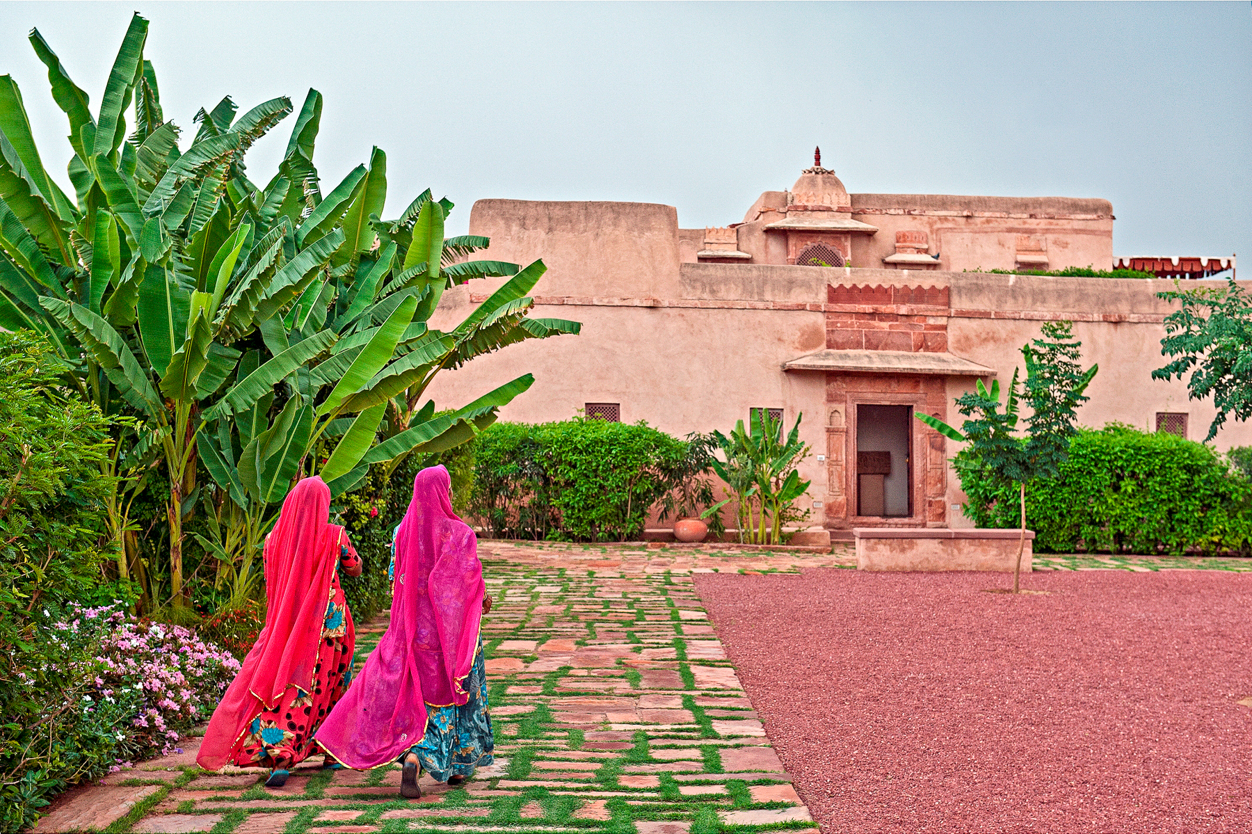 External view of the Ranvas hotel in India