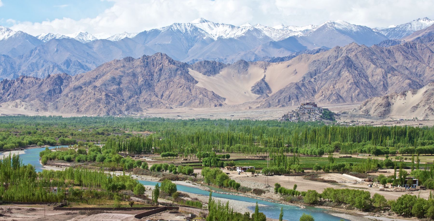 A monastery near Shakti Ladakh in India