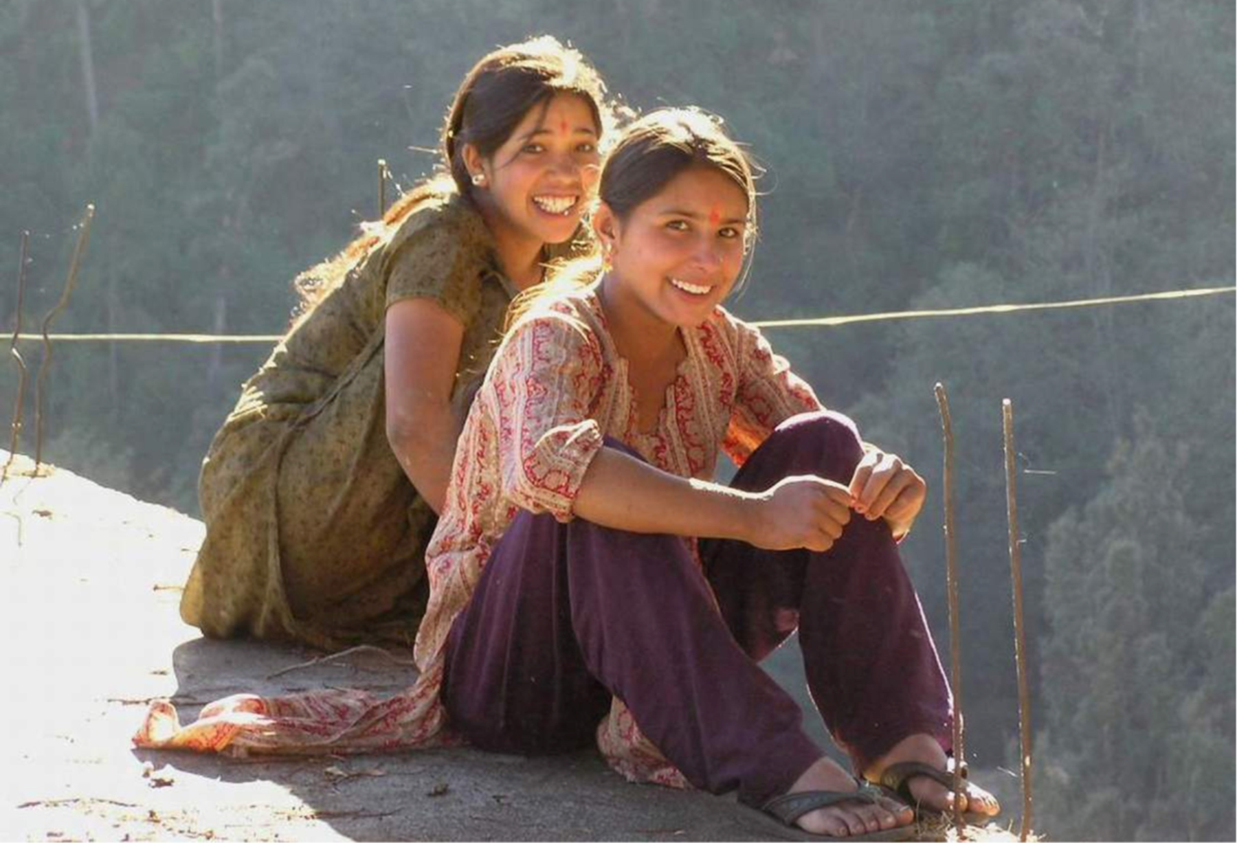 A couple of young women in Ladakh