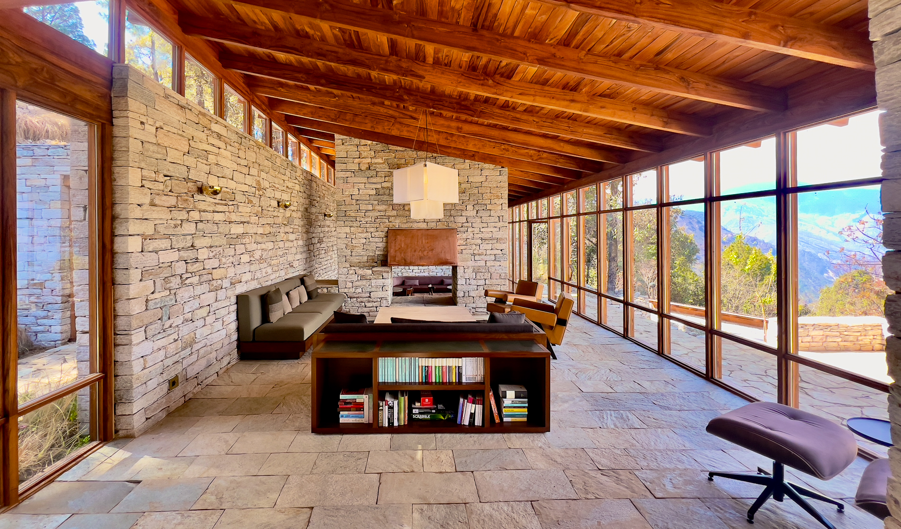 Living area at Shakti Prana in Uttarakhand