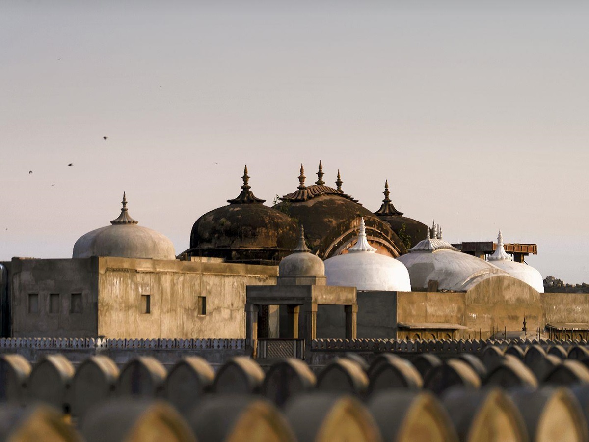 Domes spires of the Six Senses Fort Barwara near Rathambore India