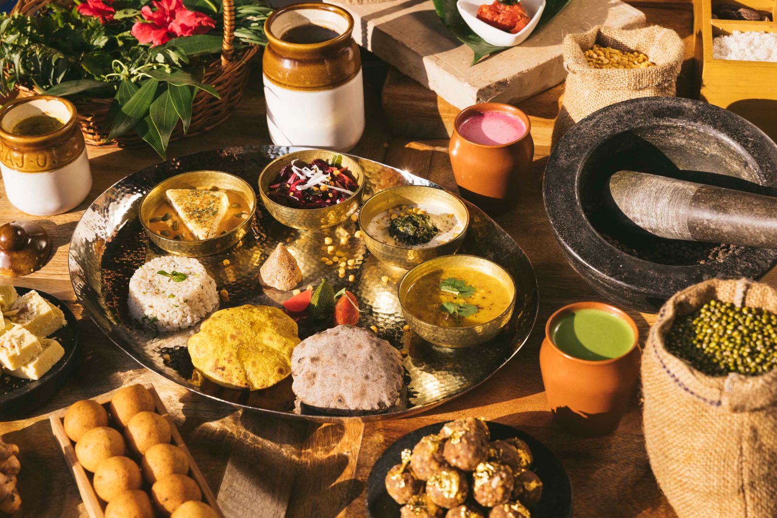 Cuisine servedat Six Senses Vana in Dehradun, India