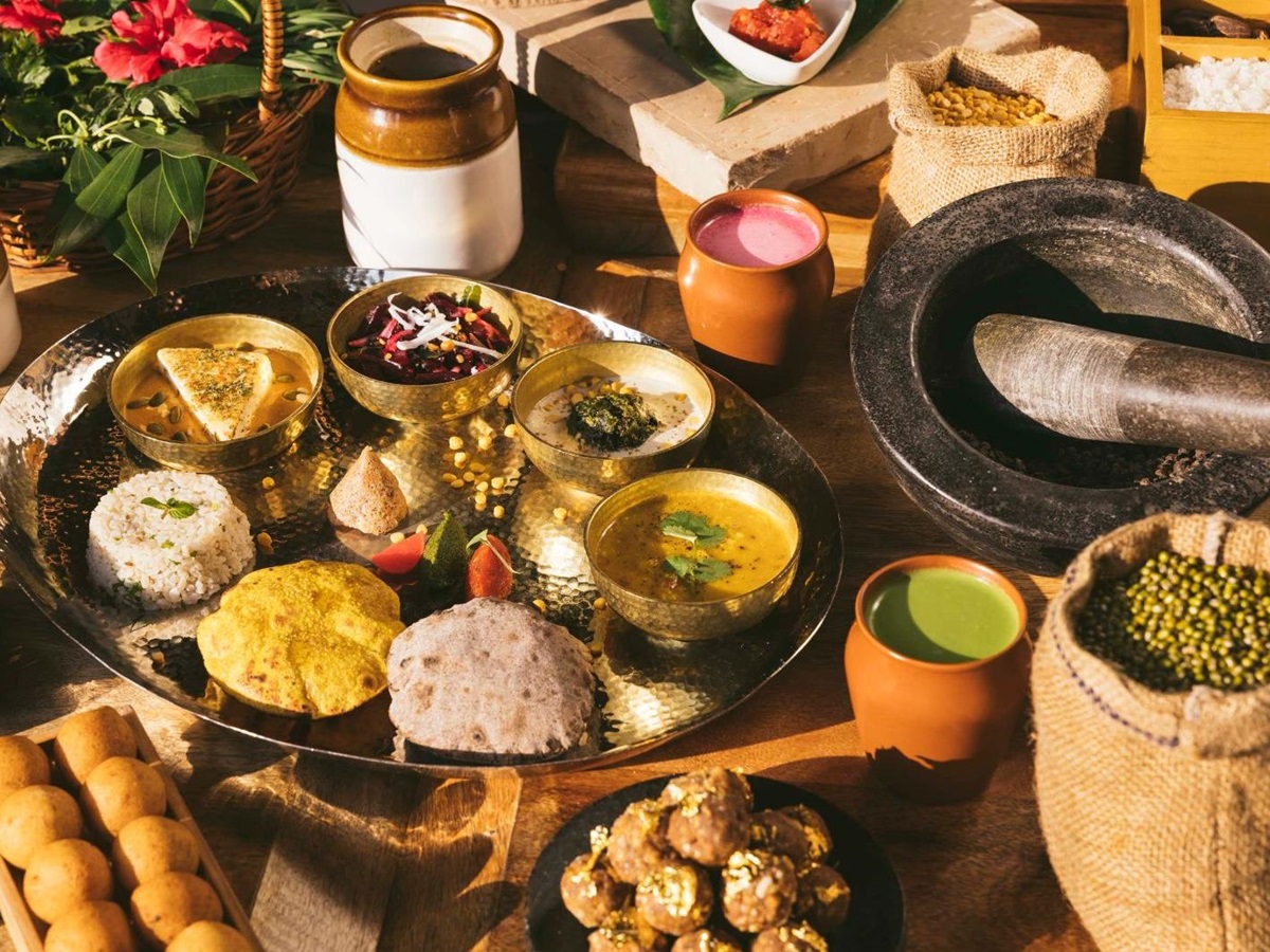 Cuisine servedat Six Senses Vana in Dehradun, India