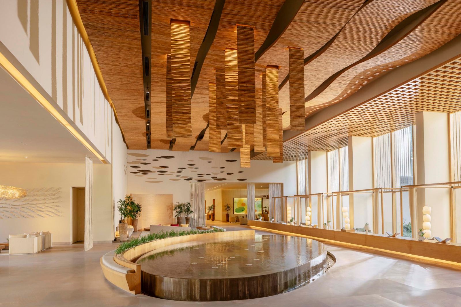 Interior public spaces at Six Senses Vana in Dehradun, India
