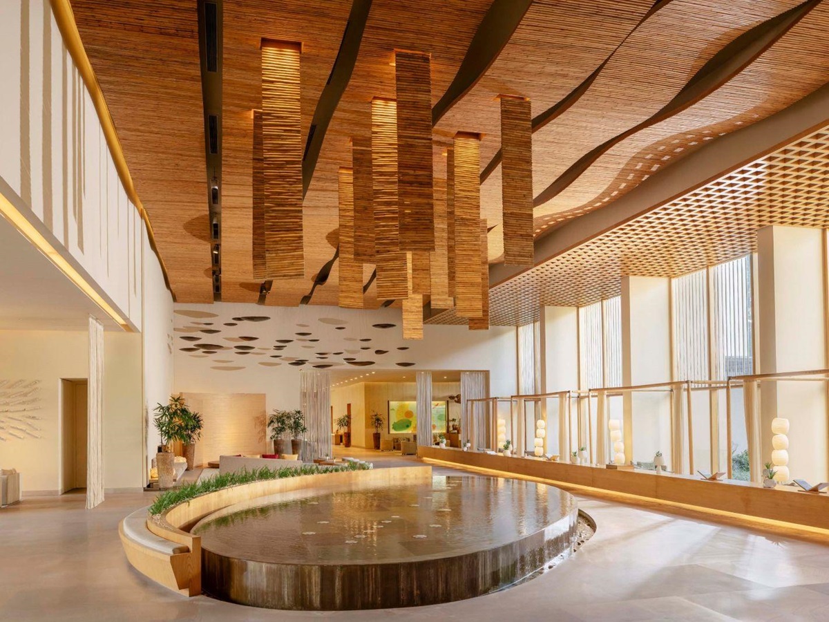 Interior public spaces at Six Senses Vana in Dehradun, India