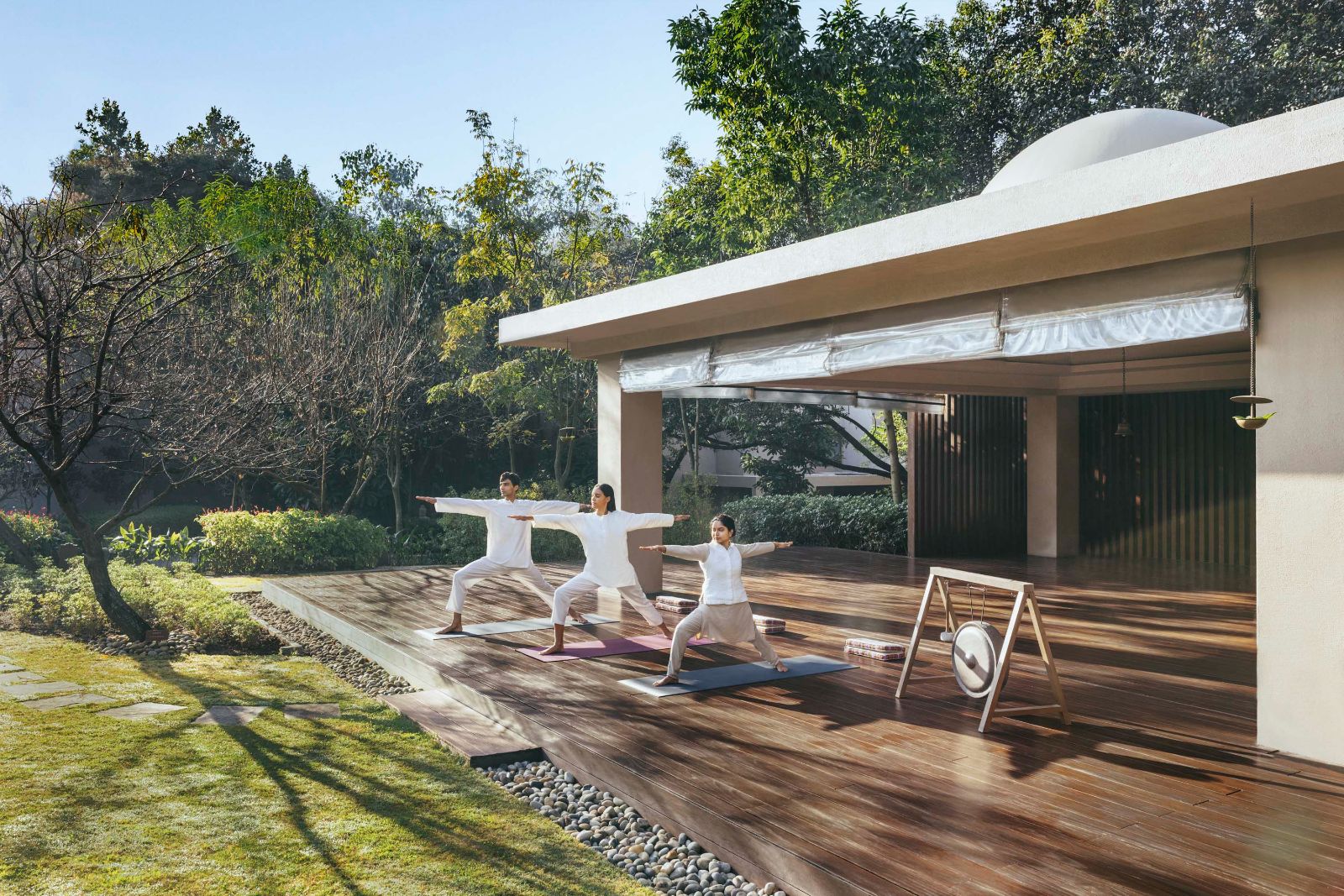 Yoga temple at Six Senses Vana in Dehradun, India