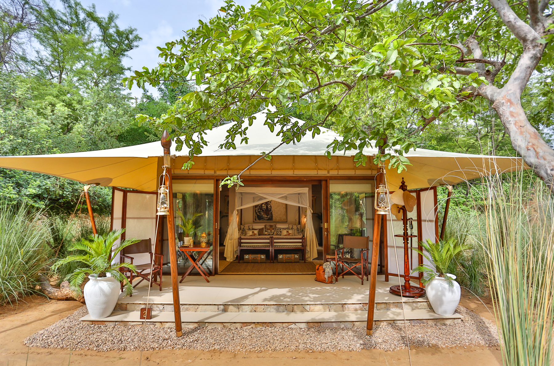 Guest tent at Imperial Raj Bagh in India