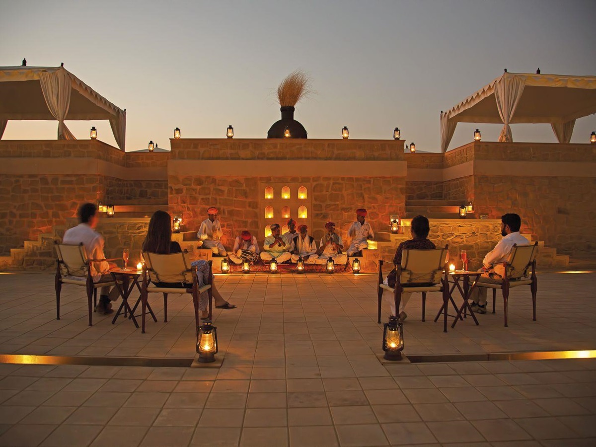 Music performance at Sujan The Serai India