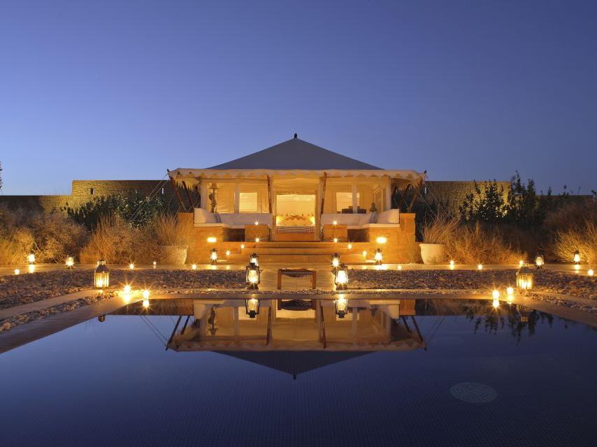 Sujan The Serai India by night