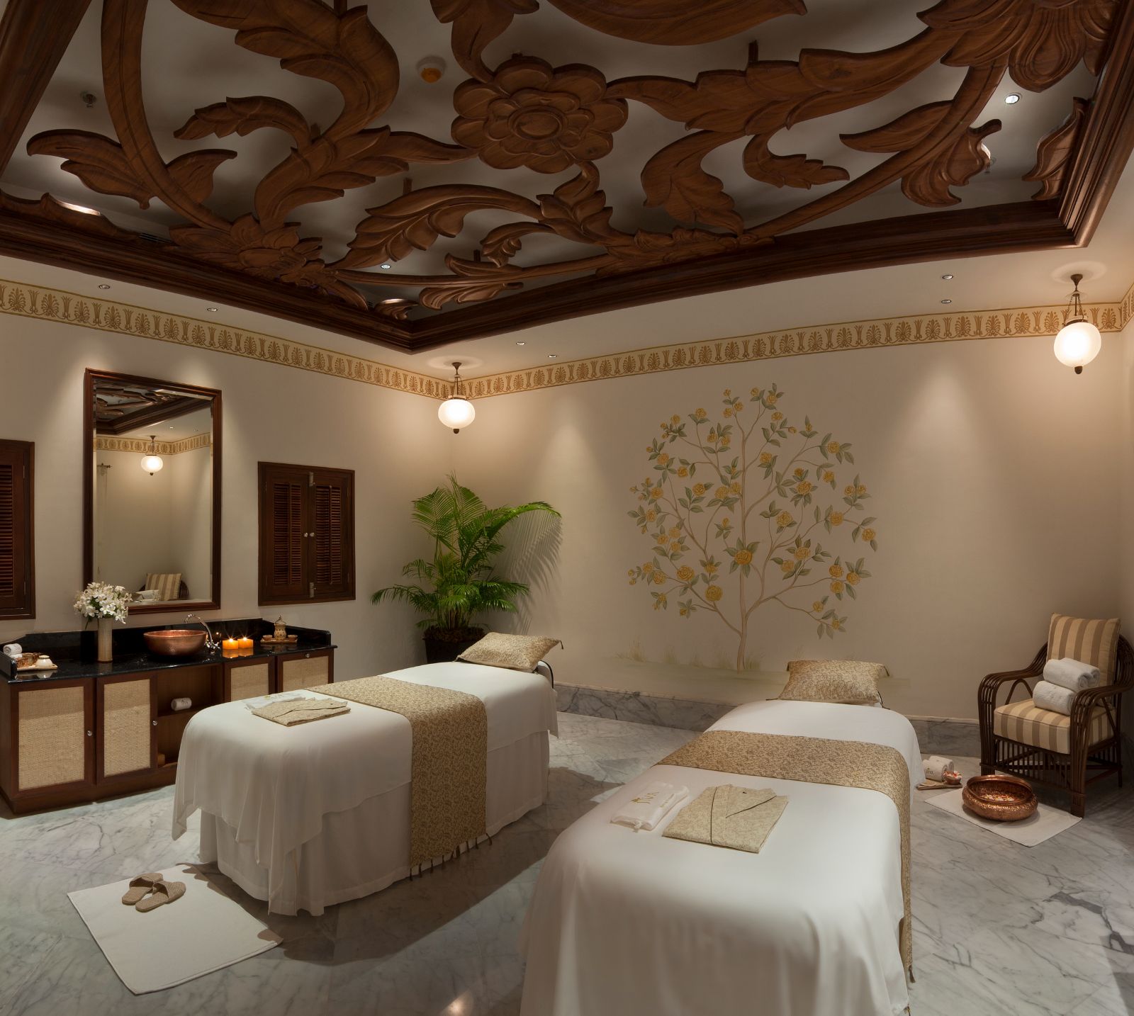 Jiva Spa at Taj Falaknuma Palace in Hyderabad in India