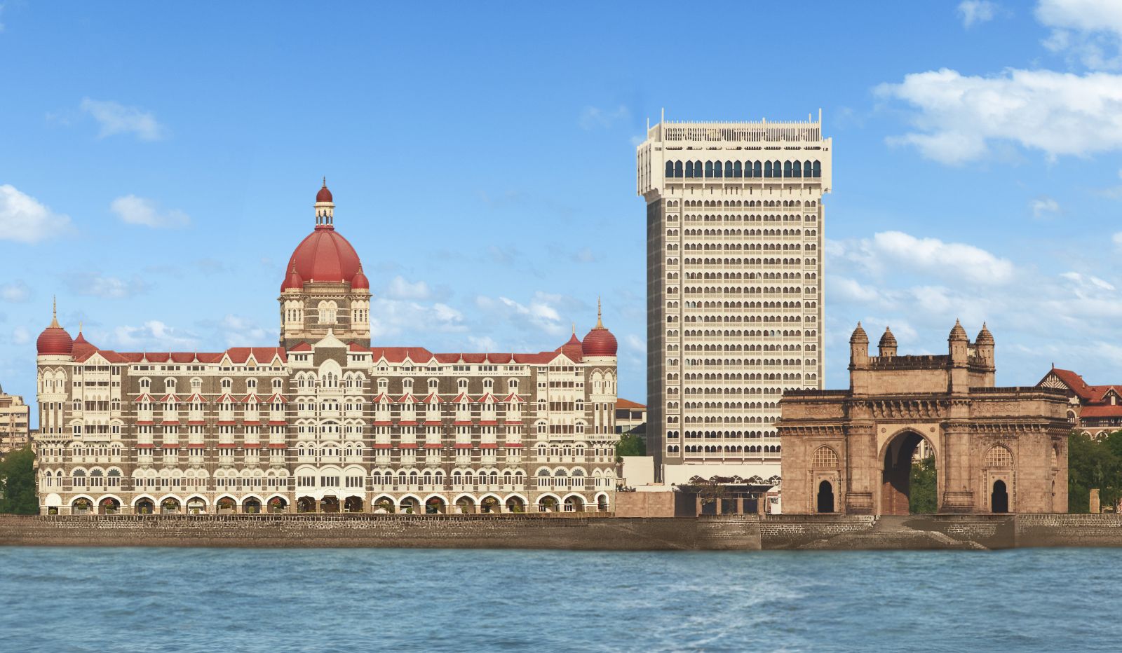 View of the Taj Mahal Palace hotel in Mumbai