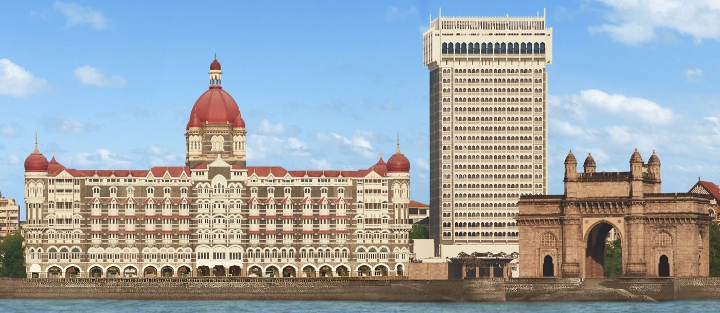 View of the Taj Mahal Palace hotel in Mumbai