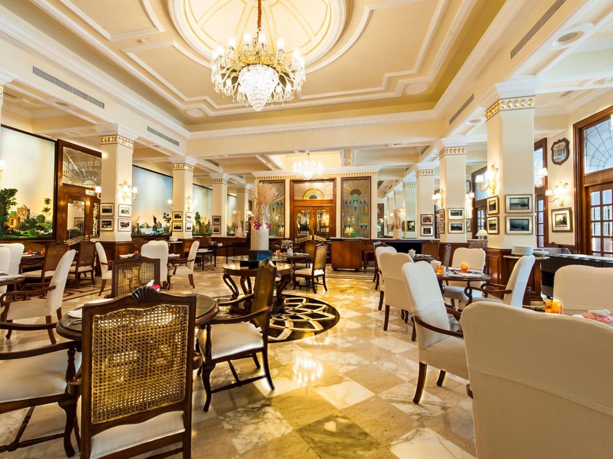One of the restaurants at the Imperial New Delhi