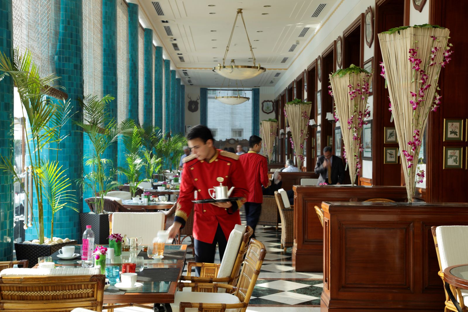 Verandah lounge at the Imperial New Delhi