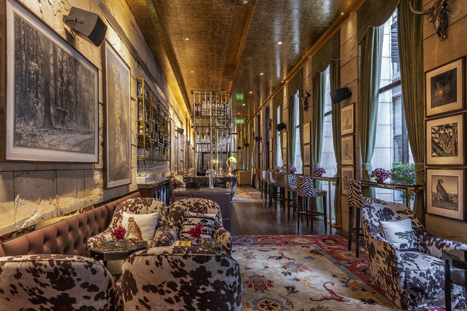 The safari lounge at the Lodhi hotel in Delhi India