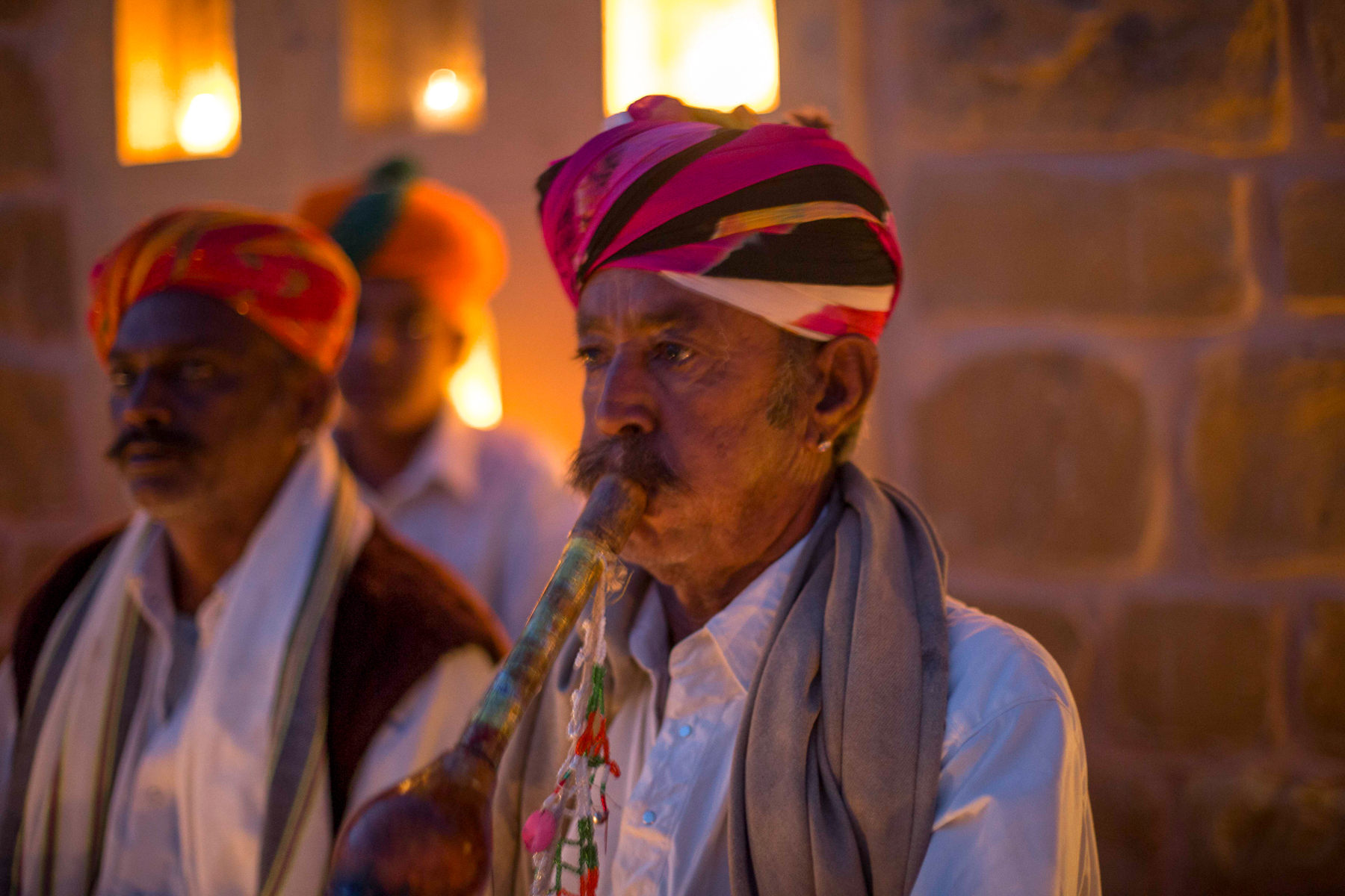 A traditional performance at The Serai in India