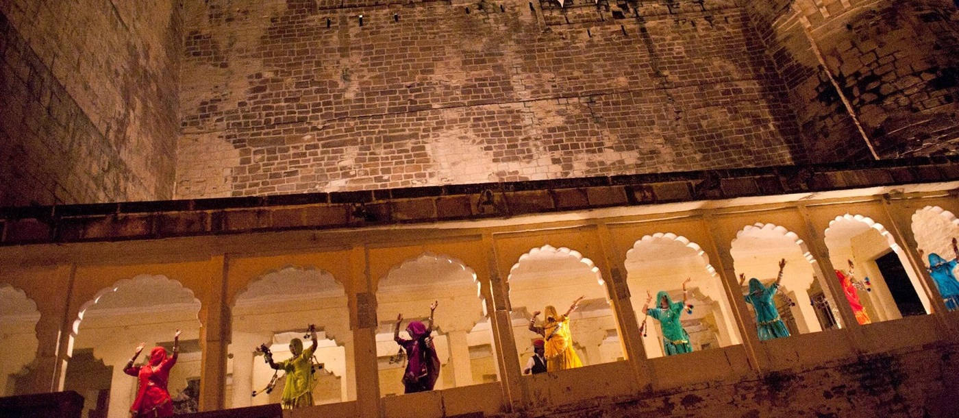 dancing at Umaid Bharwan Palace, Jodhpur, India