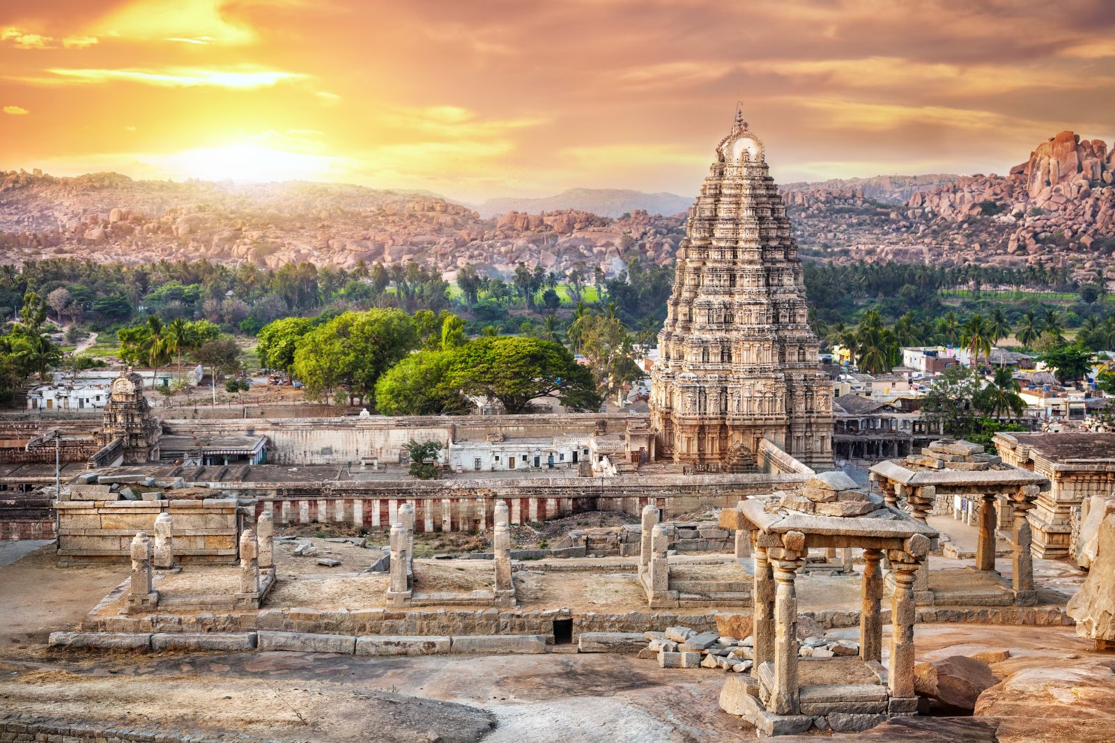 Virupaksha Temple at Hampi, India