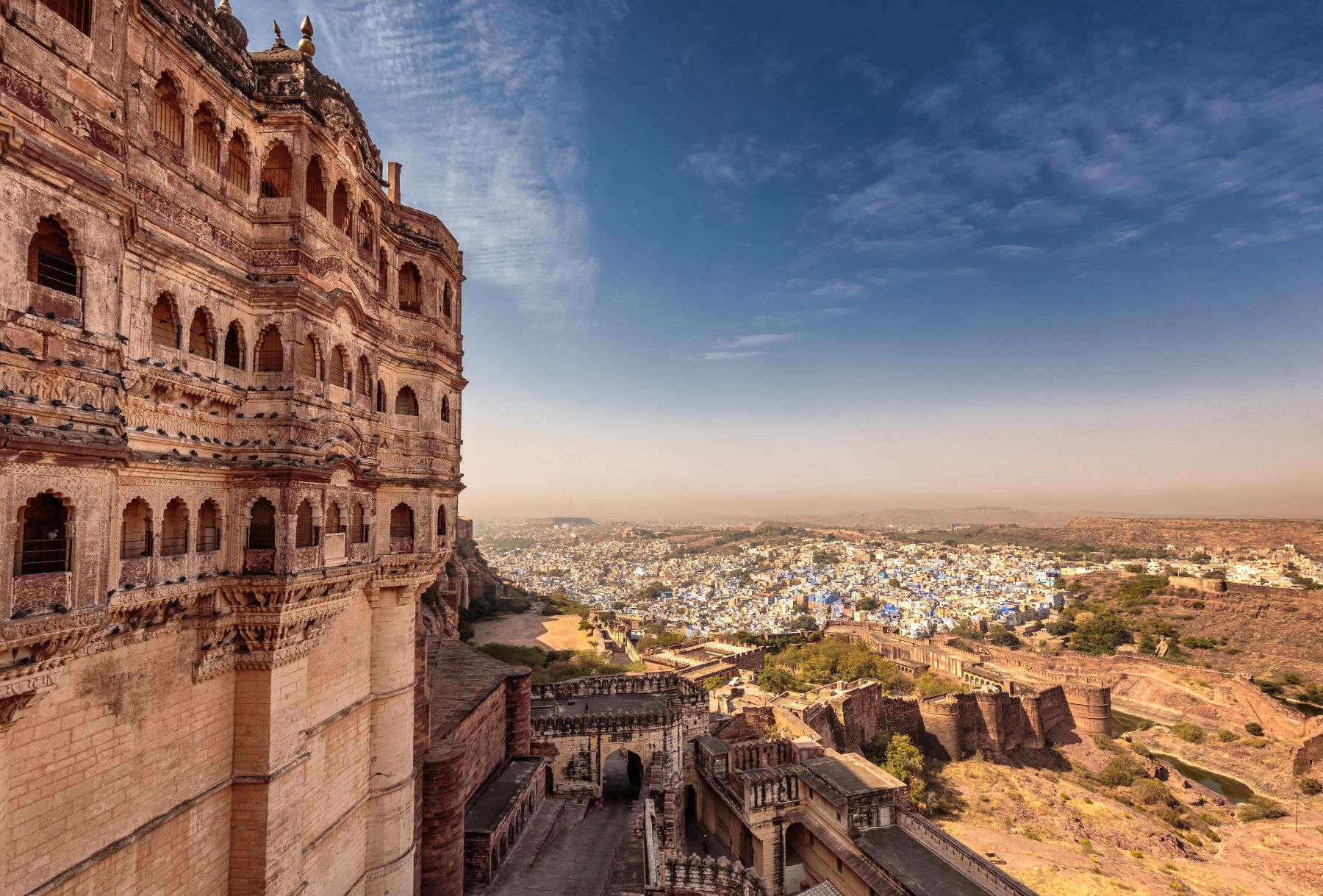 Views across Jodhpur from its fort