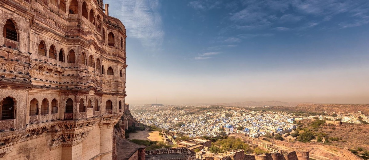 Views across Jodhpur from its fort