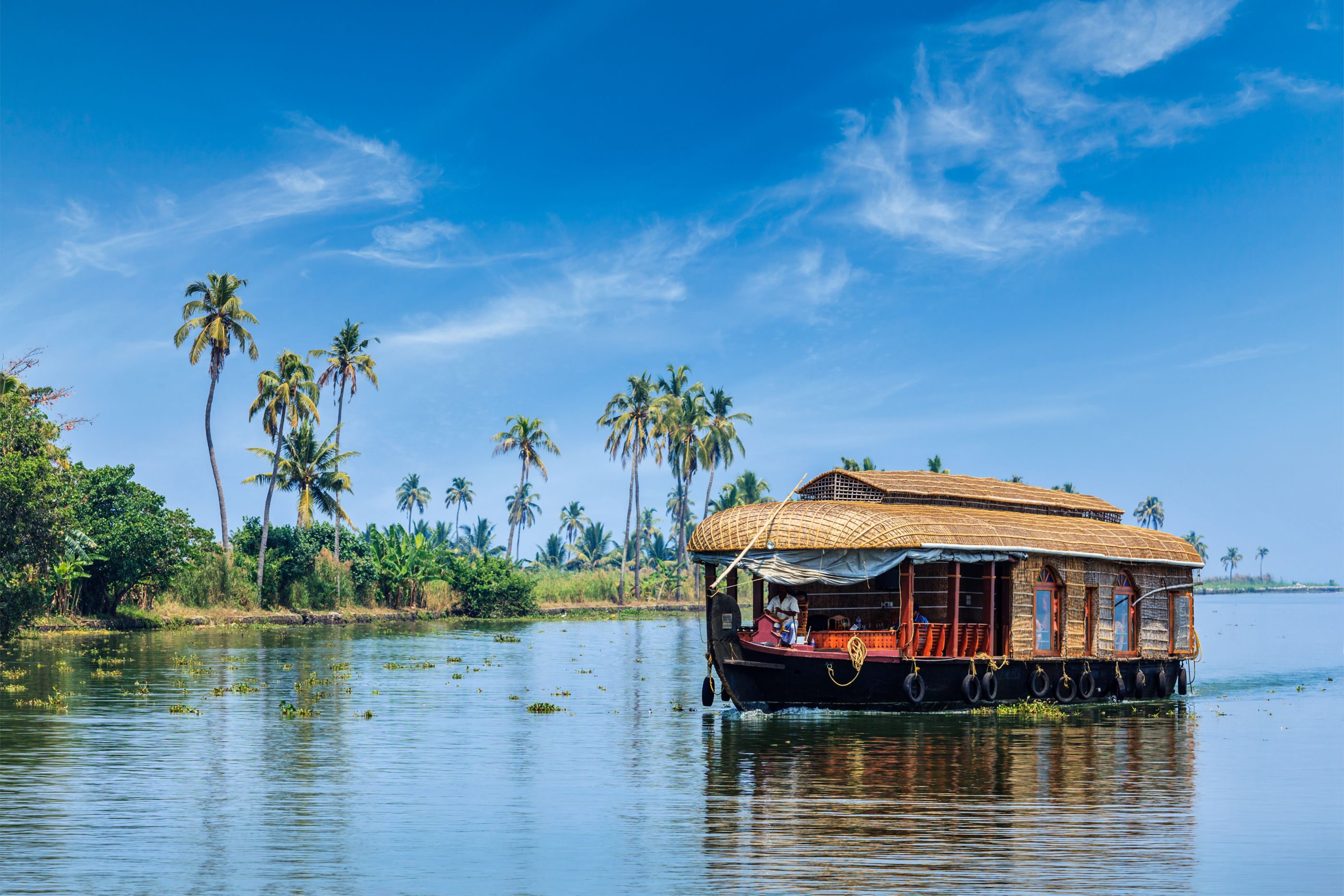 Kerala rice barge, India