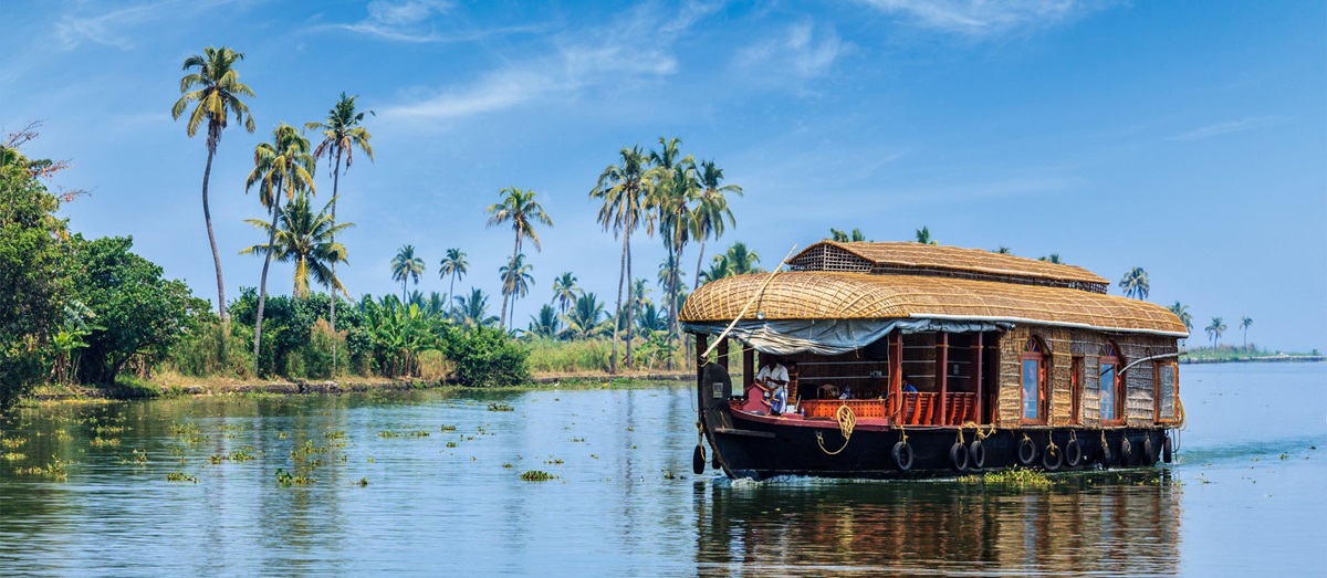 Kerala rice barge, India