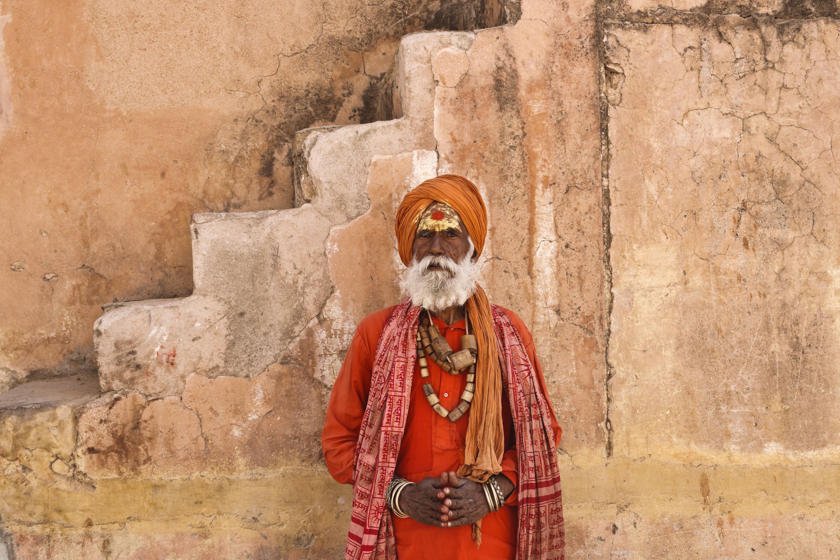 Mature man in Rajasthan, India